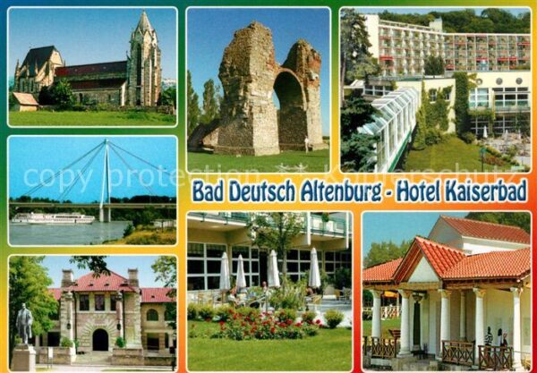 Deutsch-Altenburg Bad Hotel Kaiserbad Heidentor Donaubrücke