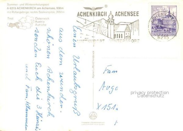 Achenkirch Fliegeraufnahme Tal Rofan – Bild 2