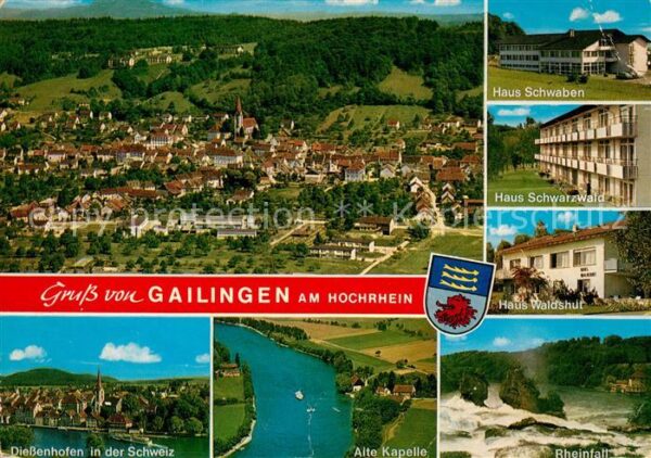 Gailingen Fliegeraufnahme Dießenhofen Alte Kapell