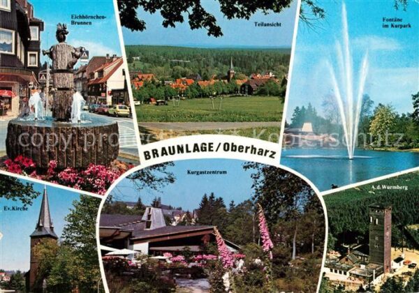 Braunlage Eichhörnchenbrunnen Fontäne Kurpark Kir