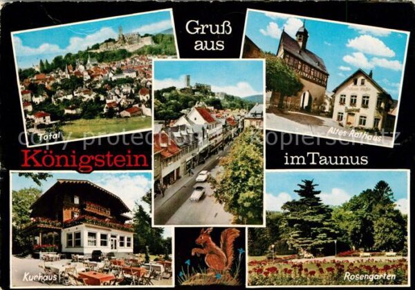 Koenigstein Taunus Altes Rathaus Rosengarten Kurhaus Panor