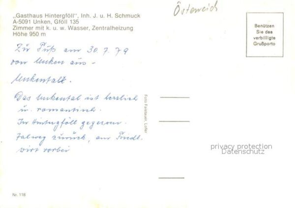 Unken Gasthaus Hintergföll – Bild 2