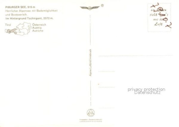 Piburgersee Fliegeraufnahme – Bild 2