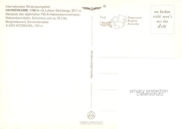 Kitzbuehel Tirol Fliegeraufnahme Hahnenkamm – Bild 2