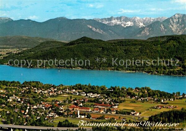 Krumpendorf Woerthersee Fliegeraufnahme