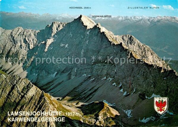 Lamsenjochhuette Panorama Steinkarlspitze Zillertaler Al