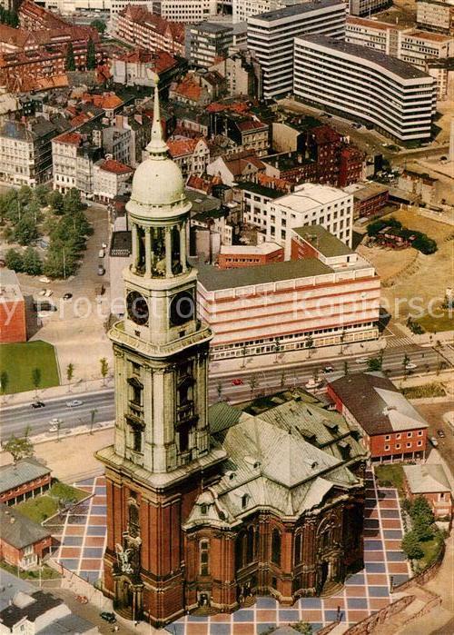Hamburg Fliegeraufnahme Hauptkirche Sankt Micha