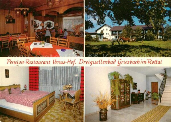 Griesbach Rottal Pension Restaurant Venus Hof Dreiquelle