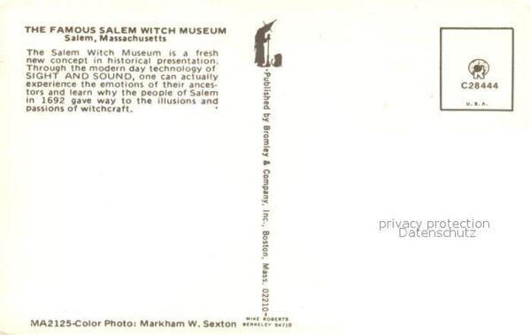 Salem Massachusetts Salem Witch Museum – Bild 2