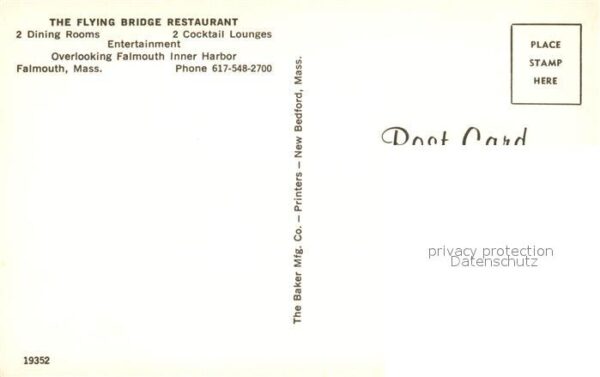 Falmouth Massachusetts Flying Bridge Restaurant – Bild 2