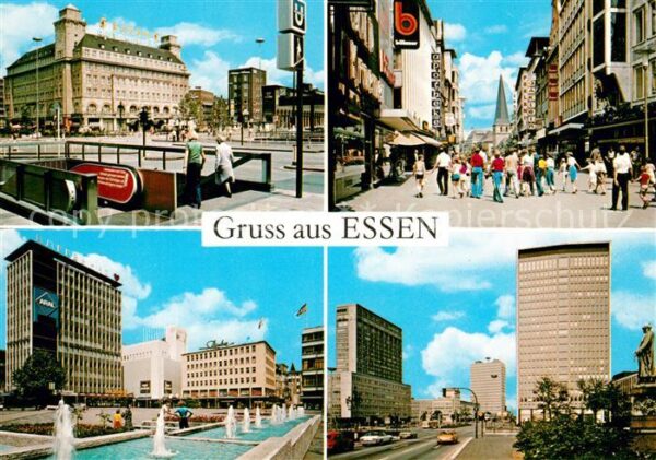 Essen Ruhr Bahnhof U Bahn Abgang Einkaufsstraße