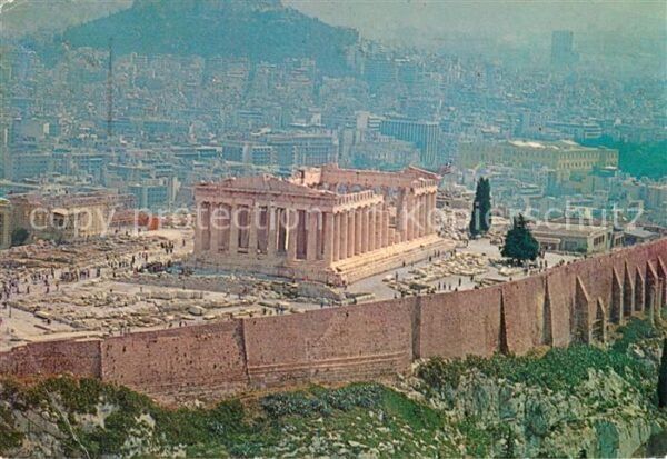 Athen Griechenland Fliegeraufnahme Akropolis