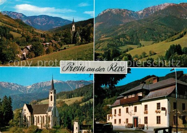 Prein Rax Kirche Gasthaus Panoramen