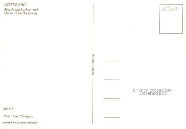 Goeteborg Masthuggskirche Oscar Fredriks Kirche – Bild 2