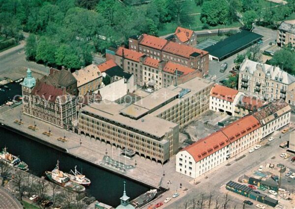 Landskrona Fliegeraufnahme Stadthaus