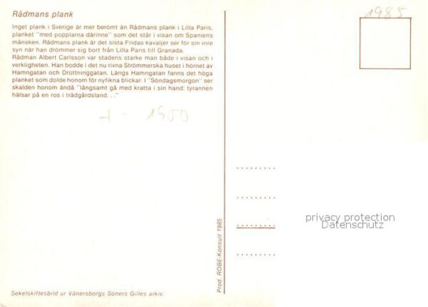 Vaenersborg Radmans plank – Bild 2