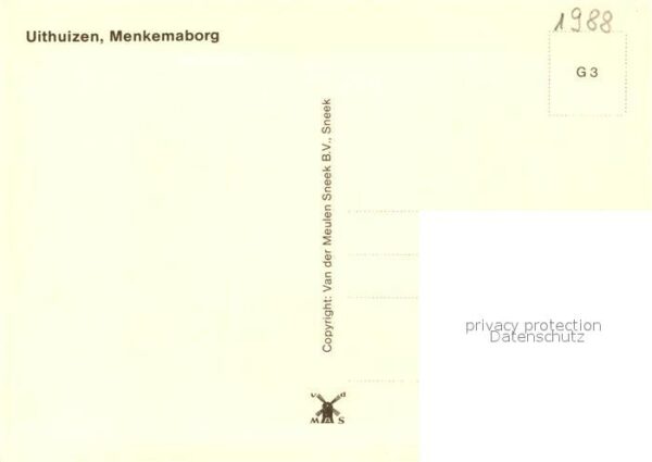 Uithuizen Menkemaborg Zeichnung – Bild 2