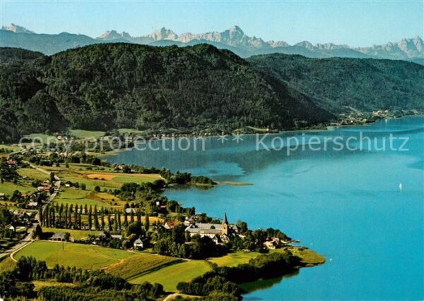 Ossiach Fliegeraufnahme Julische Alpen
