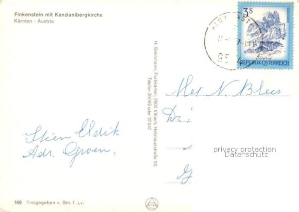 Finkenstein Faaker See Fliegeraufnahme Kanzianibergkirche – Bild 2