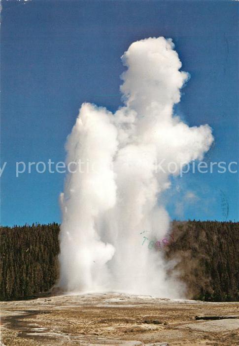 Geysire Vulcans Geysers Vulkane Old Faithful Yellowstone National Park