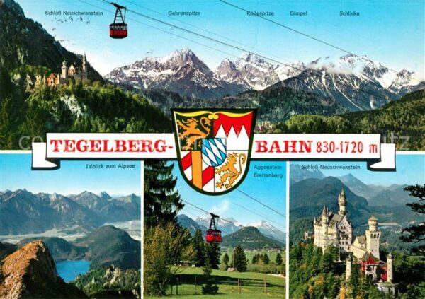 Seilbahn Tegelberg Schloss Neuschwanstein Aggens