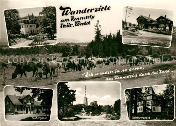 Wandern Rennsteig Gasthaus Hohe Sonne Dreiherrn