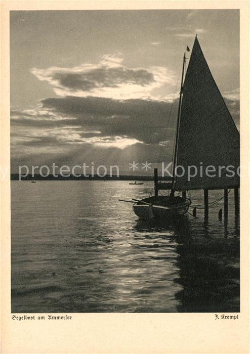 Segelboote Ammersee Schneider-Karte-Nr. 846