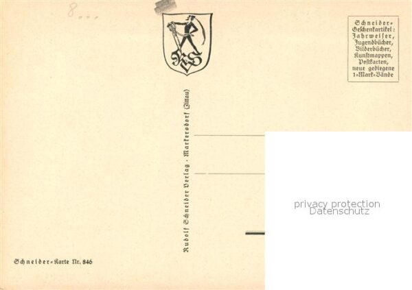 Segelboote Ammersee Schneider-Karte-Nr. 846 – Bild 2