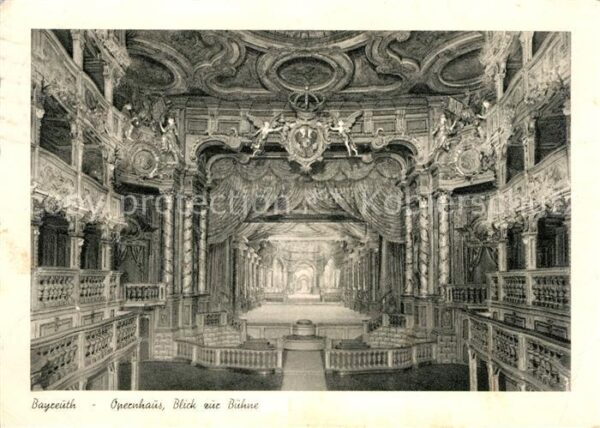 Opergebaeude Bayreuth Opernhaus Bühne