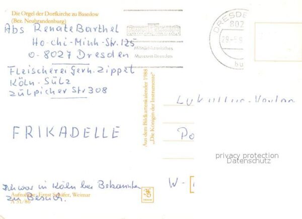 Kirchenorgel Dorfkirche Basedow – Bild 2