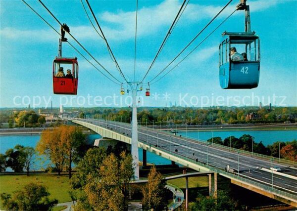 Seilbahn Köln am Rhein Zoobrücke
