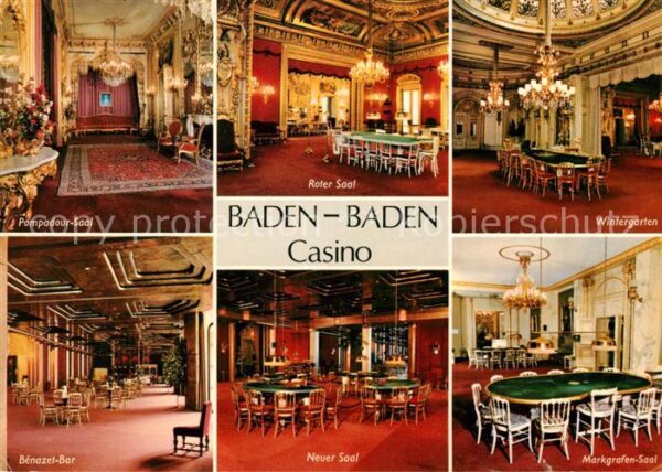 Casino Spielbank Baden-Baden Pompadour-Saal Roter Saal B