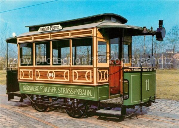 Pferdebahn Pferdebahnwagen 11 Baujahr 1881 Nürnber