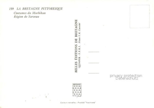 Trachten Frankreich Morbihan Sarzeau – Bild 2