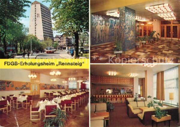 Oberhof Thueringen FDGB-Erholungsheim Rennsteig