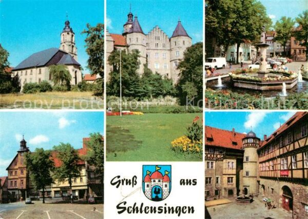 Schleusingen St. Johanniskirche Markt Schloss Bertho