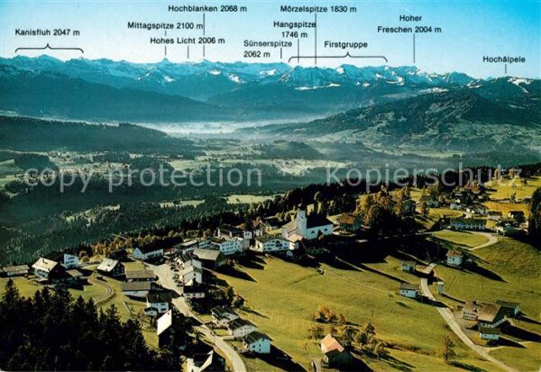 Sulzberg Vorarlberg Fliegeraufnahme Hochälpele Hoher Fresch