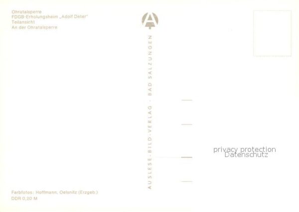 Luisenthal Ohratalsperre Erholungsheim Adolf Deter – Bild 2