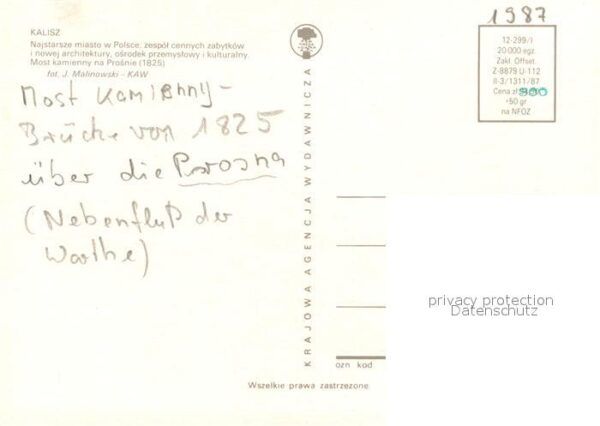 Kalisz Most kamienny na Prosnie – Bild 2