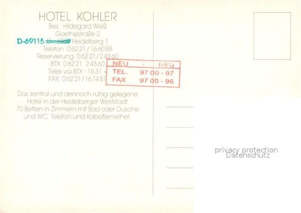 Heidelberg Neckar Hotel Kohler – Bild 2