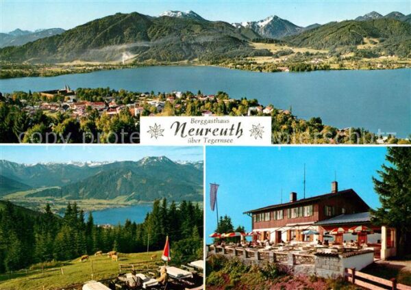 Tegernsee Berggasthaus Neureuth mit Grossglockner