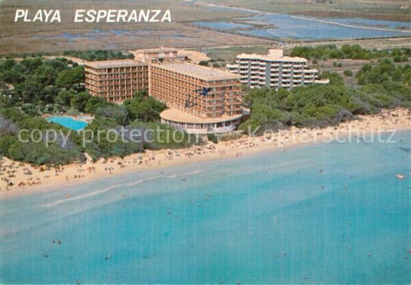 Bahia de Alcudia Playa Esperanza Fliegeraufnahme