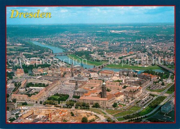 Dresden Fliegeraufnahme Elbe