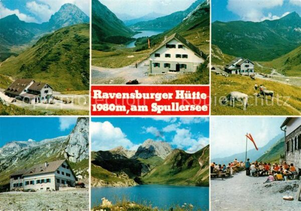 Lech Vorarlberg Ravensburger Hütte am Spullersee Detail