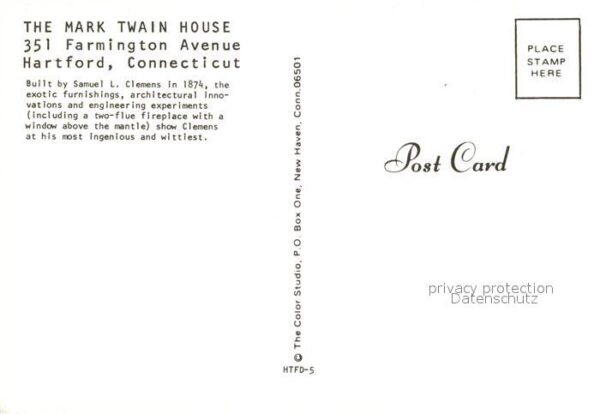 Hartford Connecticut The Mark Twain House – Bild 2