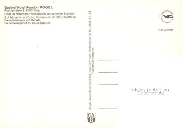 Rudolphstein Gasthof Hotel Vogel – Bild 2