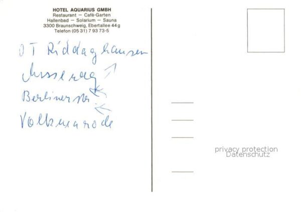Braunschweig Hotel Aquarius Restaurant Garten – Bild 2