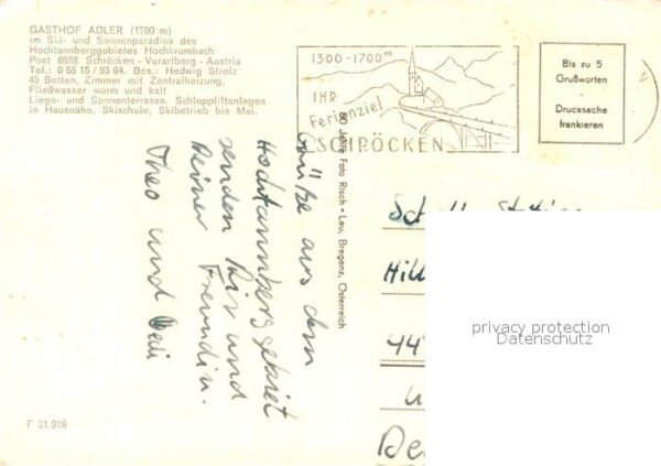 Schroecken Vorarlberg Gasthof Adler – Bild 2
