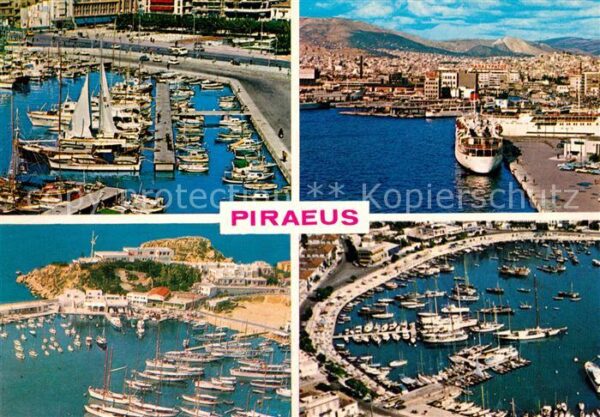 Piraeus Hafenpartien Fliegeraufnahme