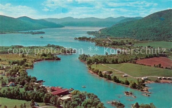 New York City Lake George Aerial view